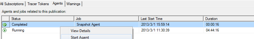 Transaction replicationֻArticleSnapshot