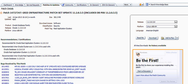 RAC Grid Infrastructureװ11.2.0.3.5 14727347 PSU GI-RDBMS