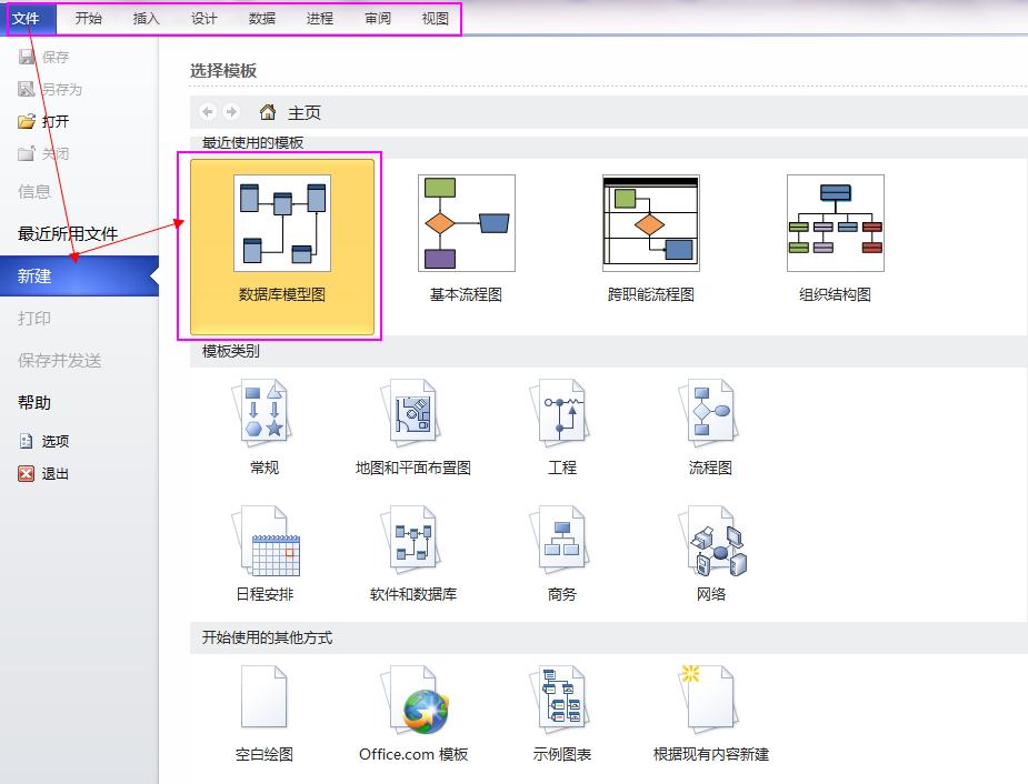 ����visio 2010����sql server����ģ�͡����ֶ������������򹤳�