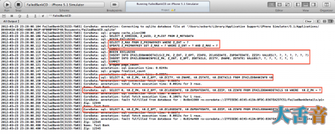 xcode 鿴SQLĿ