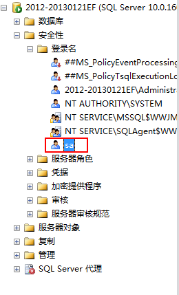 й⣺SQL Server 2008'sa'¼ʧܣ'sa'¼İ취