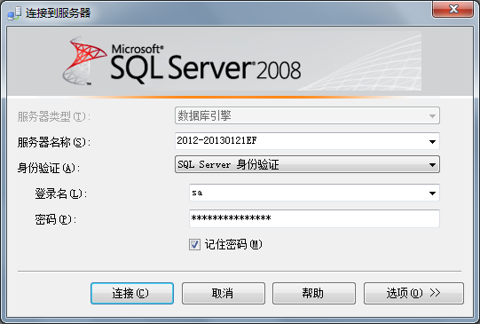 й⣺SQL Server 2008'sa'¼ʧܣ'sa'¼İ취