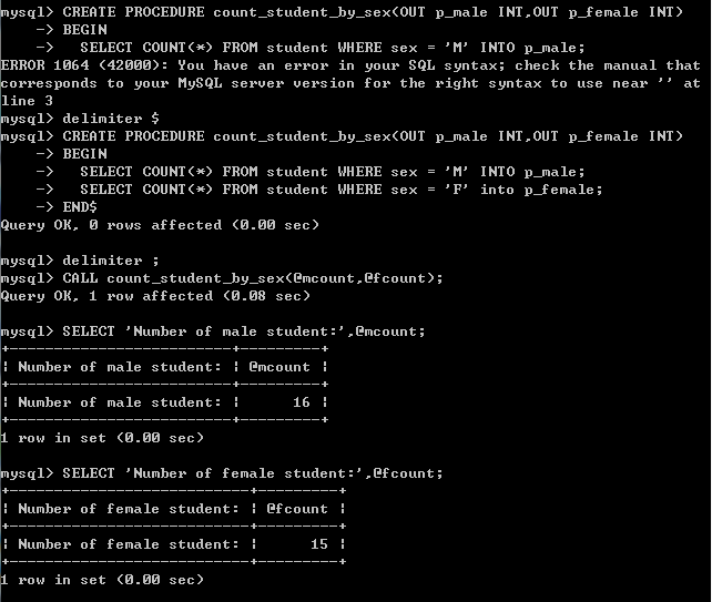 MySQLѧϰ���ǡ����洢���򣨶���