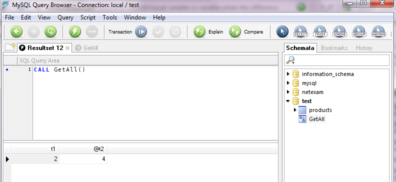 MySql�洢���̡���������