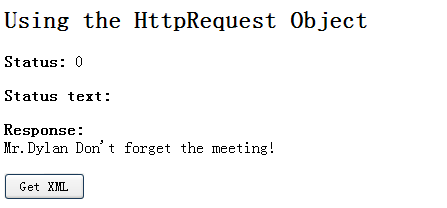 ʩ��Ajax�����ӱ���ȡ��xml�ļ���Ϣ