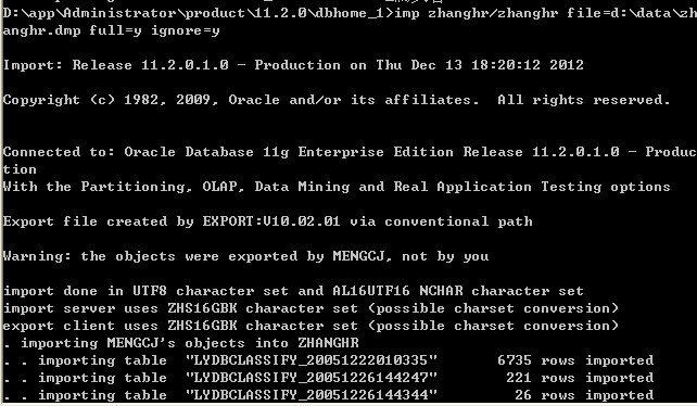 imp dmp���ϳ�����������
