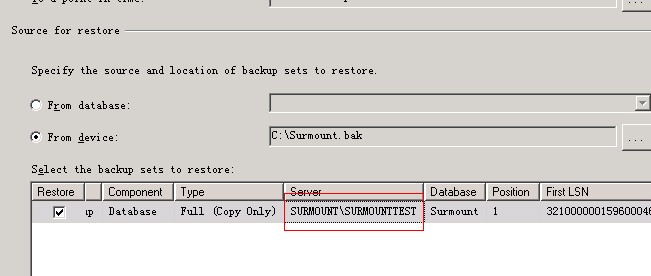 sql 2008 数据库的复原和备份