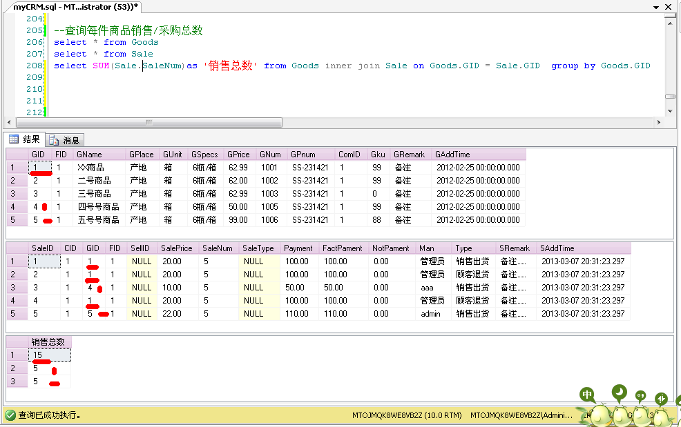 ������sql��ѯÿ����Ʒ�����������ص���û�����ۼ�¼����Ʒ���������ʾ��������Ϊ0��