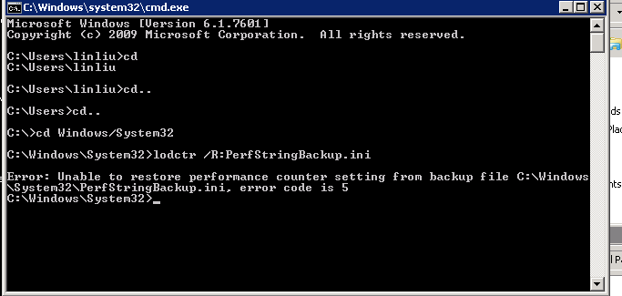 ��װSQL Server2008�������й����⣺Performance counter registry hive consistency check failed