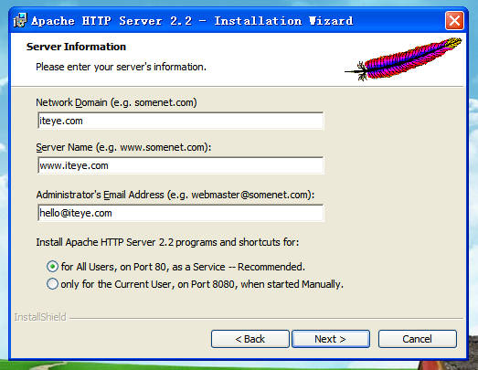 ��װapache�������й�����