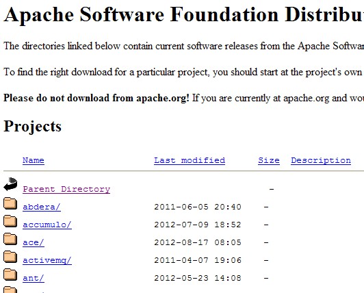 Apache�����鲼Ŀ¼