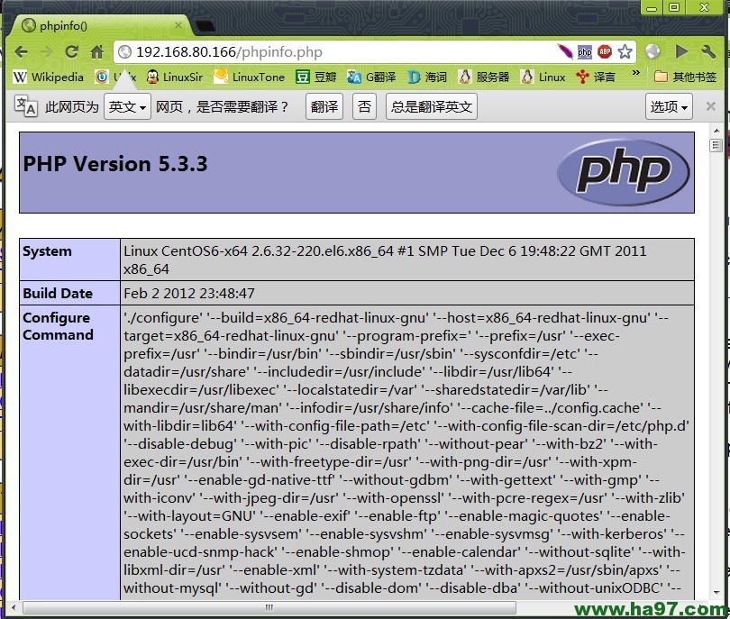 ����yum���ٰ�װApache+PHP+Tomcat(JSP)+MySQL