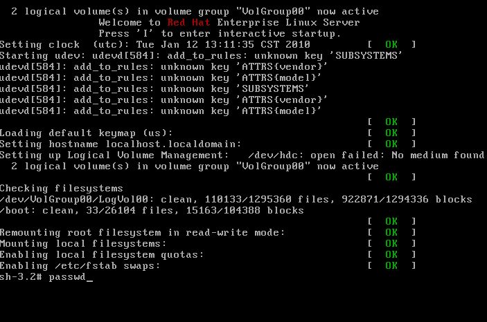 �ƽ�Red Hat Enterprise Linux 5��root���루ɵ�Ͻ������