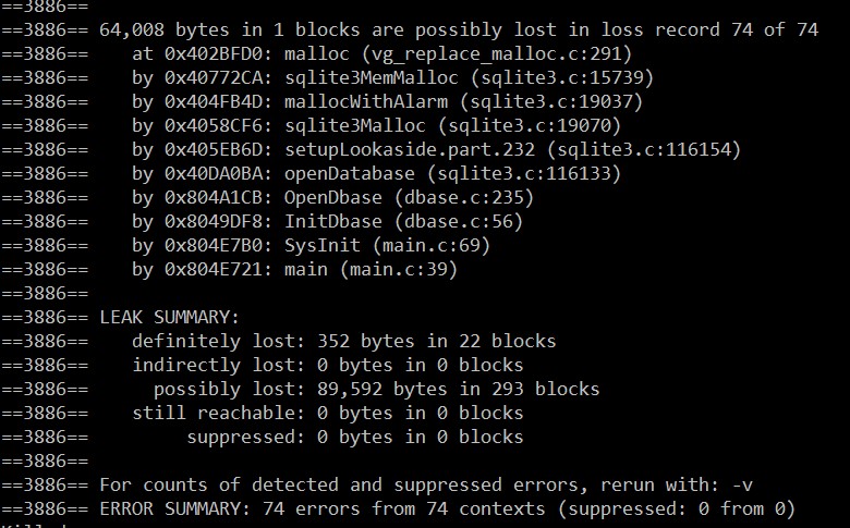ʹ��valgrind��⵽sqlite3.c�ڴ�й©����ô����