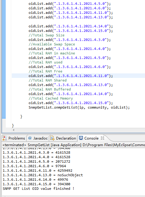 ����snmp4j���linuxϵͳ��cpu��ram��Ϣ