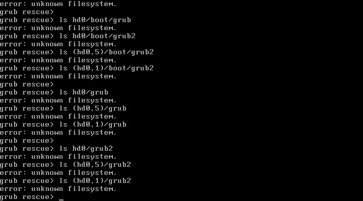 unknow filesystem�������