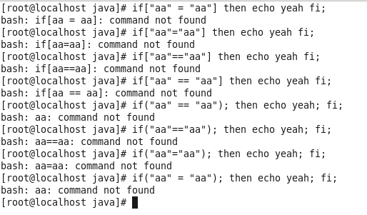 redhat  жַ -bash: aa=aa: command not found