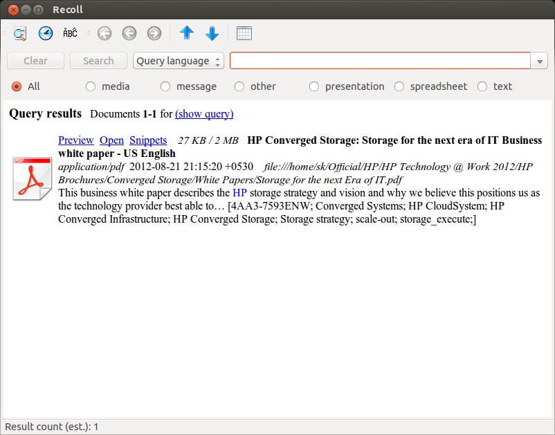 Recoll:Unix��LinuxԲ������ı���������