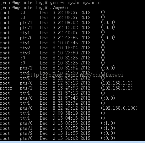��������linux�µ�last���������Դ