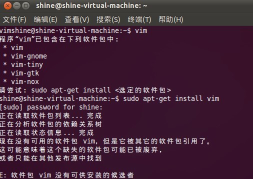 LinuxNote1.Linux�������װ��vim��װ��vimû�пɹ���װ�ĺ�ѡ���쳣��