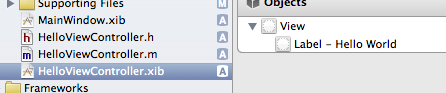 xcode4.2��Ӧ��xib������hello world (MainWindow.xib)