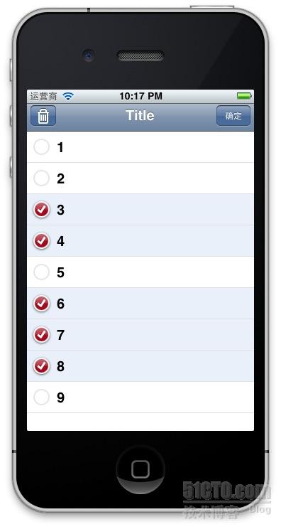 UITableView��ѡ�޳�,����mail�еĶ�ѡɾ��Ч��(ת)
