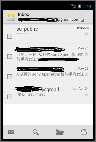 android ActionBar��Menu - �� - email��ActionBar����