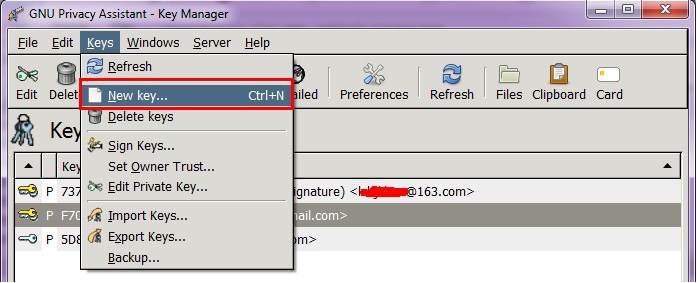 gpg4win+thunderbird+enigmail���ֵ����ʼ�ǩ�������