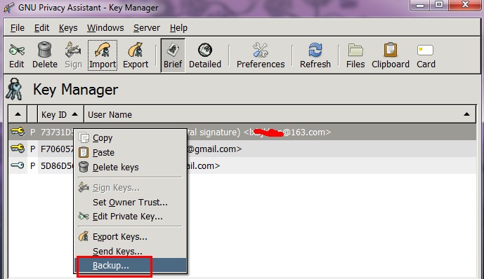 gpg4win+thunderbird+enigmail���ֵ����ʼ�ǩ�������