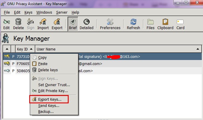 gpg4win+thunderbird+enigmail���ֵ����ʼ�ǩ�������