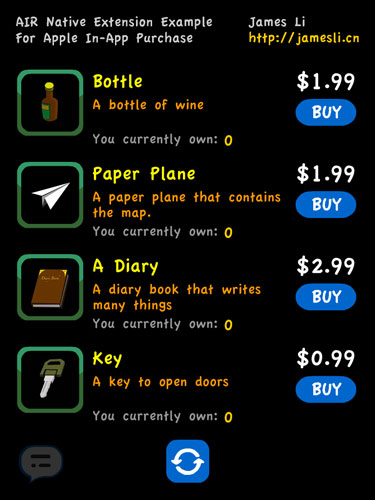 Adobe AIR�γ̣�ANE����IAP�Ĳ��ԺͿ���