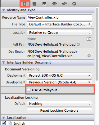 Xcode4.5.2������ԣ��쳣Could not instantiate class named NSLayoutConstraint