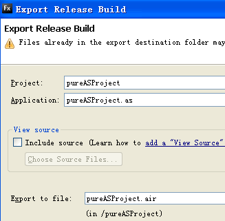 ��Flex builder �� �д�����AS��AIR��Ŀ