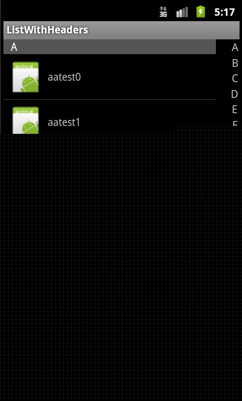 android��Ŀ¼�ͱ����listview