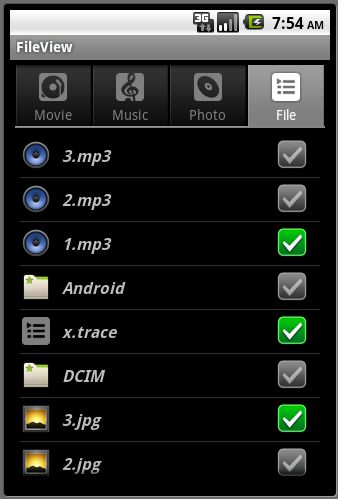 Android: չʾSD���ļ��б�