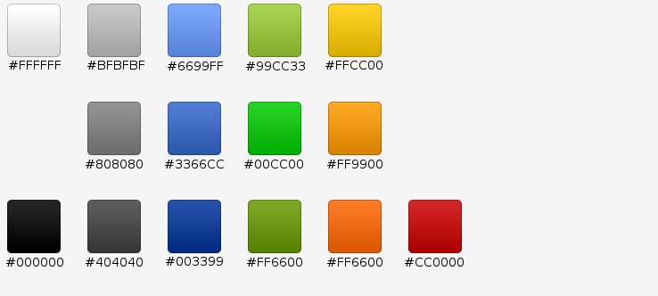 Android�����Ƽ�ʩ�õļ�����ɫRGBֵ