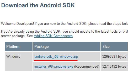 Android��Windows�µ����߰�װ
