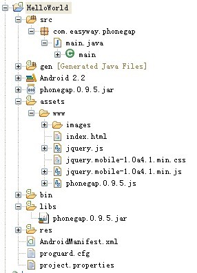 ��̽ PhoneGap ����� Android �µı���