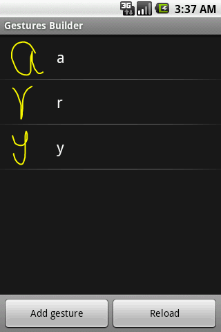 Android Gesture ����ʶ��Ӧ��ʵ��