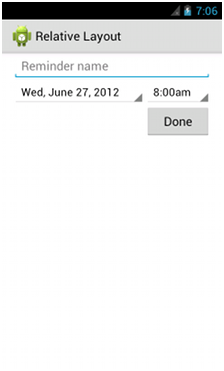 Android���-��Բ��֣�Relative Layout��