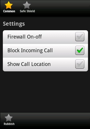 Android���־������ò˵�