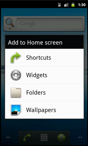 ���Է���Android������shortcut�����Դ��