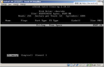��ת����Android-X86��VirtualBox���������Android��������
