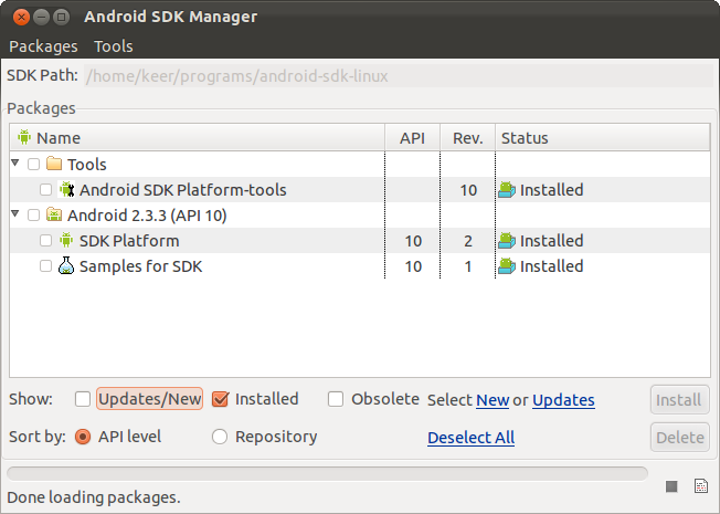 ��Ubuntu + Intellij IDEA ͣ�Android����