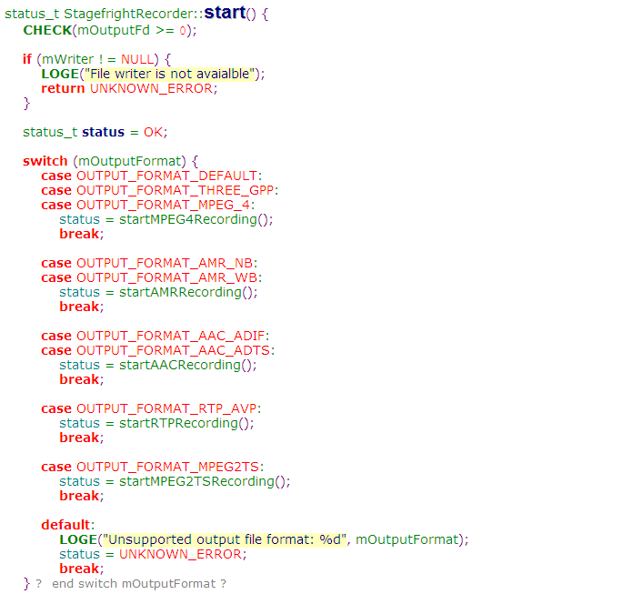 Android mediaRecorder��ܼ���(1)