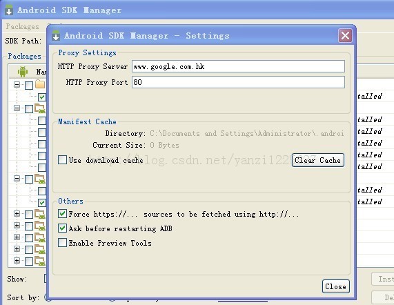 [2013-9-8]:����Android-SDK�޷����µ��й�������