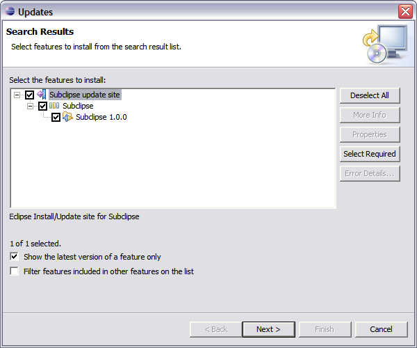 SVN-Subclipse Installation