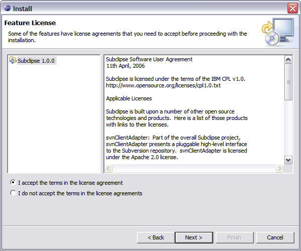 SVN-Subclipse Installation