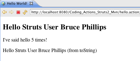 Struts2 �ٷ��γ�֮Coding Struts 2 Actions��ʮ��