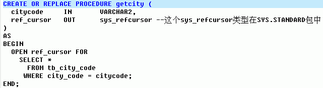 ������Oracle�Ĵ洢���̷��ؽ����